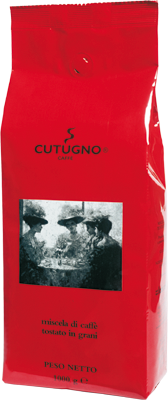 Caffè CUTUGNO Rosso, ganze Bohne, 1 kg Pack.