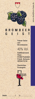 Brombeergeist 40 % Vol., 0,5 l  Fl.