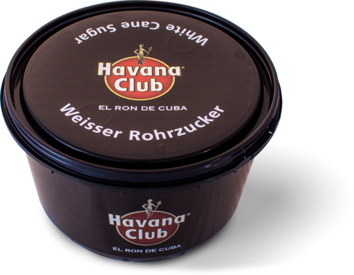 Weißer Rohrzucker "Havana Club", 1 kg PVC-Dose (wiederverschließbar)