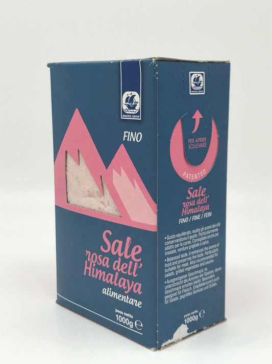 Rosa Kristall-Salz aus Pakistan, feinkörnig, 1 kg Packg. Spagnol Group S.r.l.