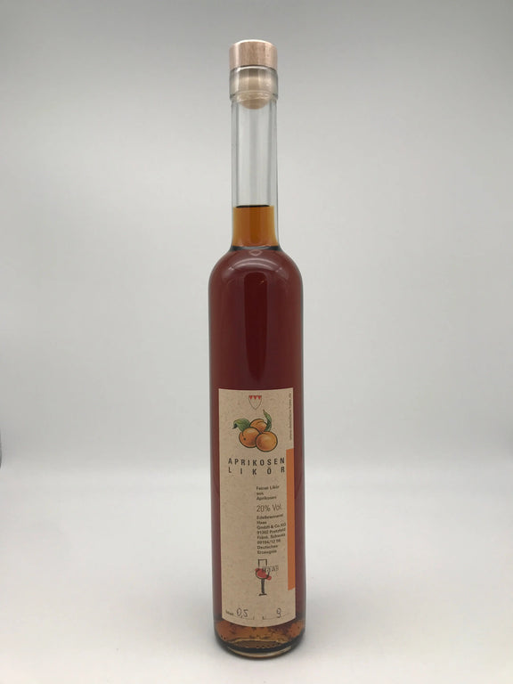 Aprikosenlikör, 20% Vol., 0,5 l Flasche Haas