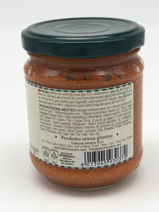 Pesto Rosso, 180 g Glas, Fattorie Umbre Fattorie Umbre s.r.l.