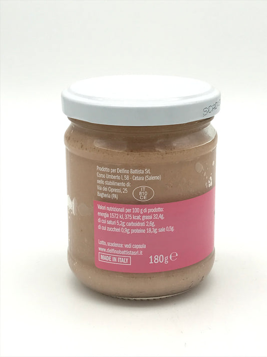 Pate di Tonno, Thunfischpate, Linea Rosa, 180 g Glas, Delfino Battista Delfino Battista Srl