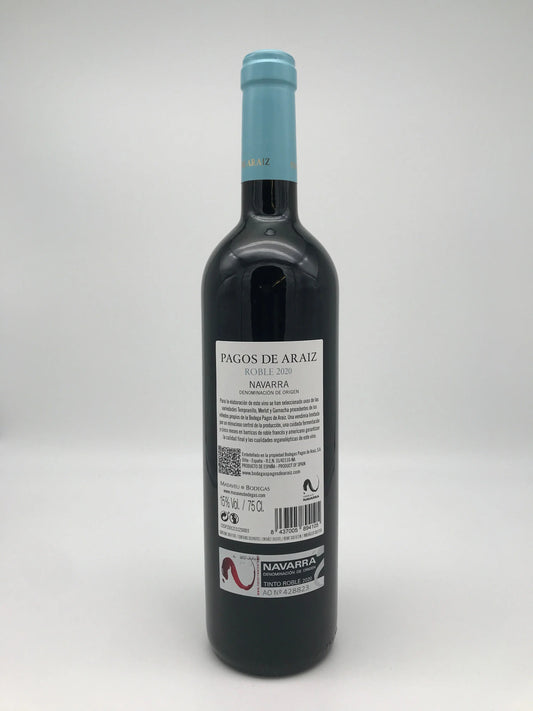 Tinto Roble Navarra D.O., Pagos de Araiz, Spanien, 0,75 l Fl. Pagos de Aráiz