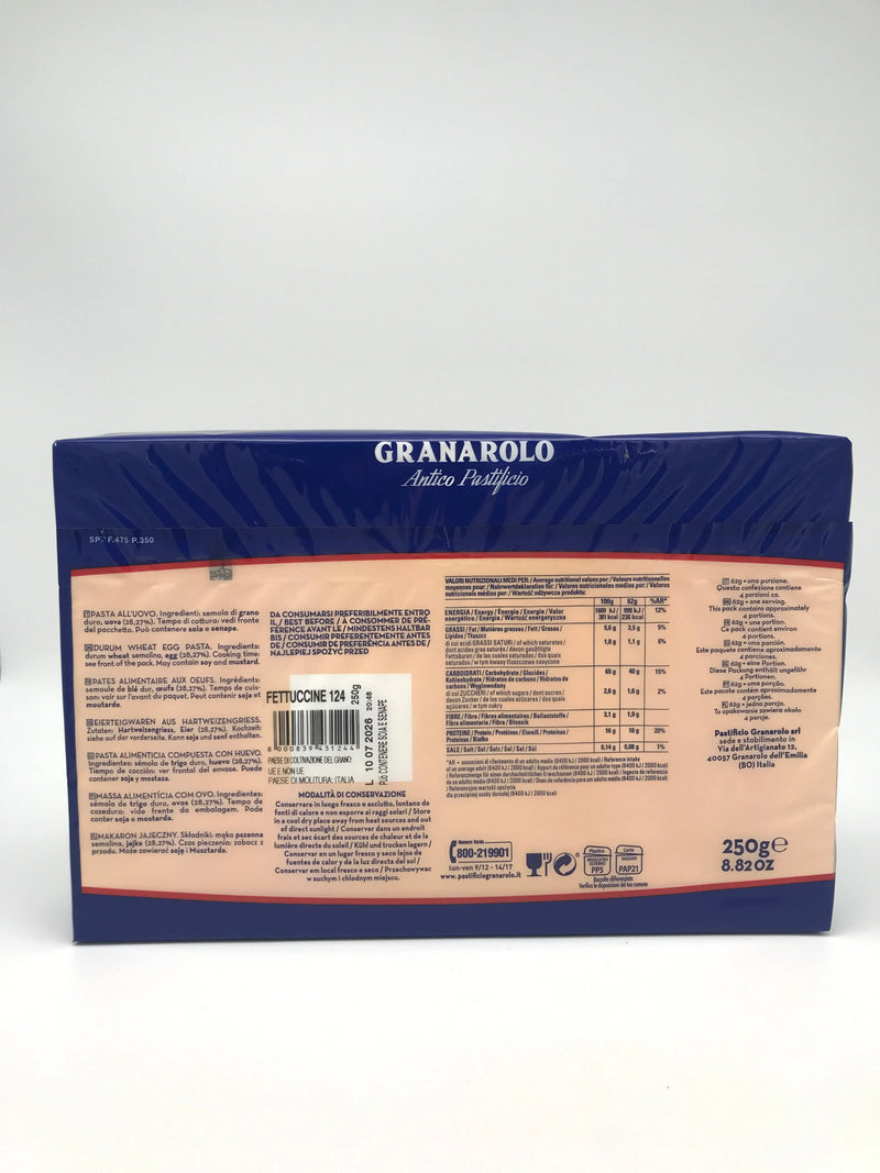 Fettucine No. 124 - Pasta all'uovo, Granarolo, 250 g Packg. Pastificio Granarolo S.p.A.