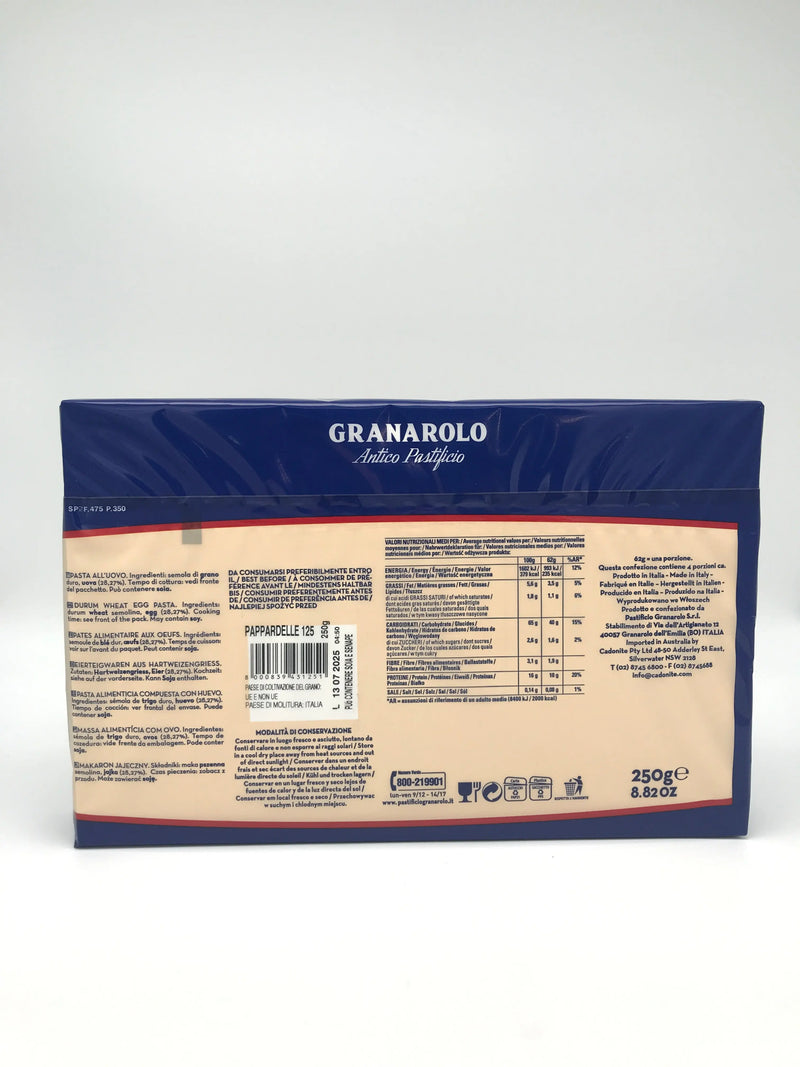 Pappardelle No. 125 - Pasta all'uovo, Granarolo, 250 g Packg. Pastificio Granarolo S.p.A.