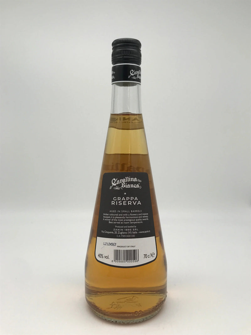 Cavallina Bianca - Grappa Stravecchia, 40 %Vol., 0,7 l Fl. Distilleria Zanin S.r.l.