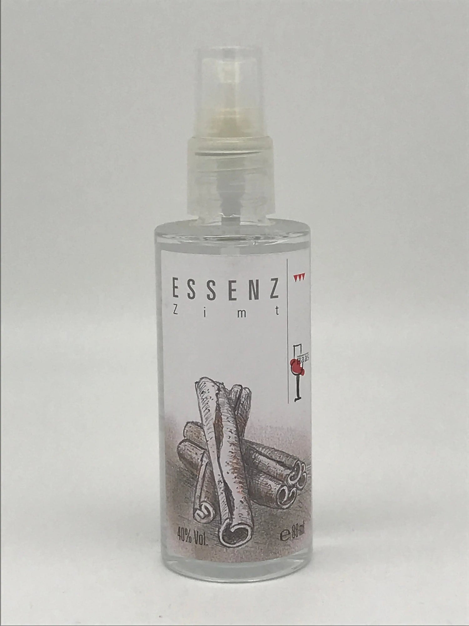 Essenz aus Zimt 40 % Vol. – 80 ml Sprüh-Flacon Edelbrennerei Haas, Pretzfeld
