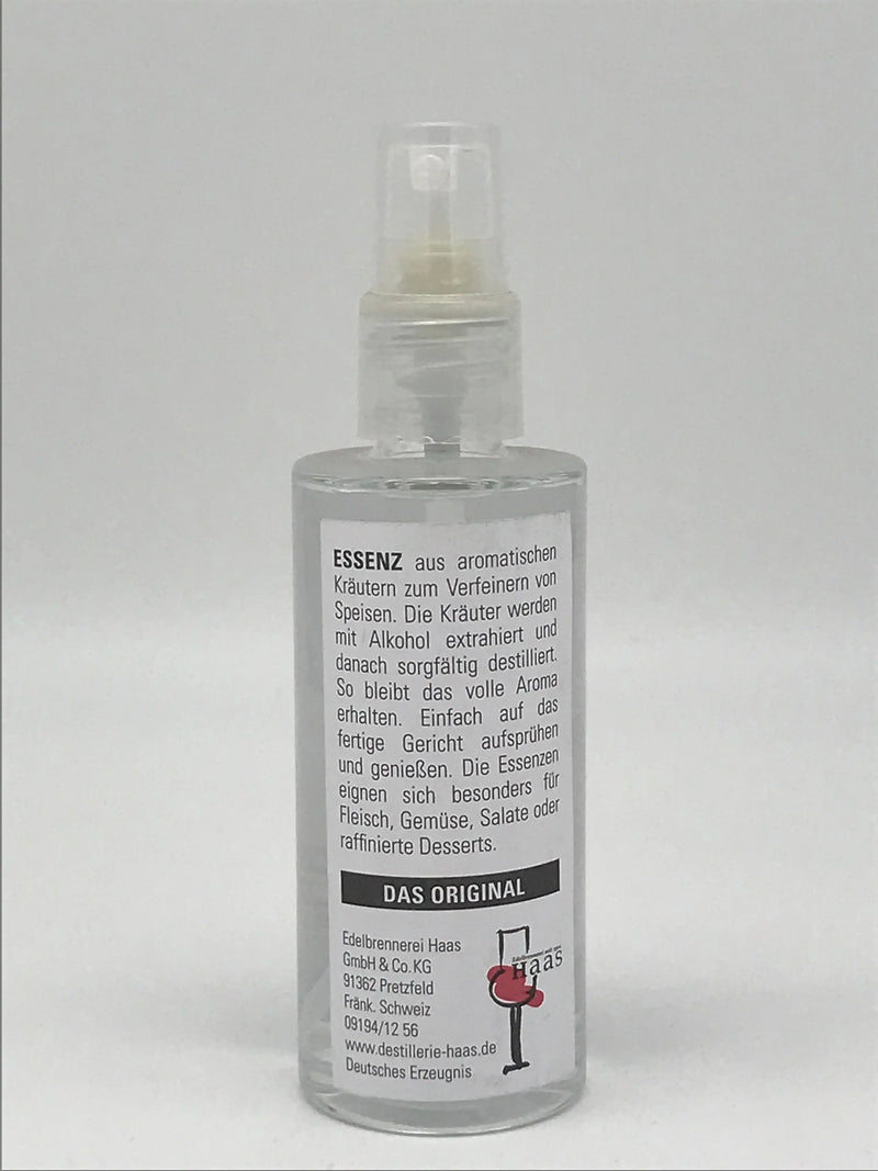 Essenz aus Zimt 40 % Vol. – 80 ml Sprüh-Flacon Edelbrennerei Haas, Pretzfeld