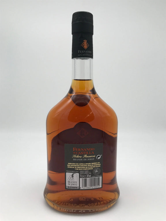 Brandy de Jerez D.O. - Solera Reserva, 36 %Vol., 0,7 l Fl. Fernando de Castilla