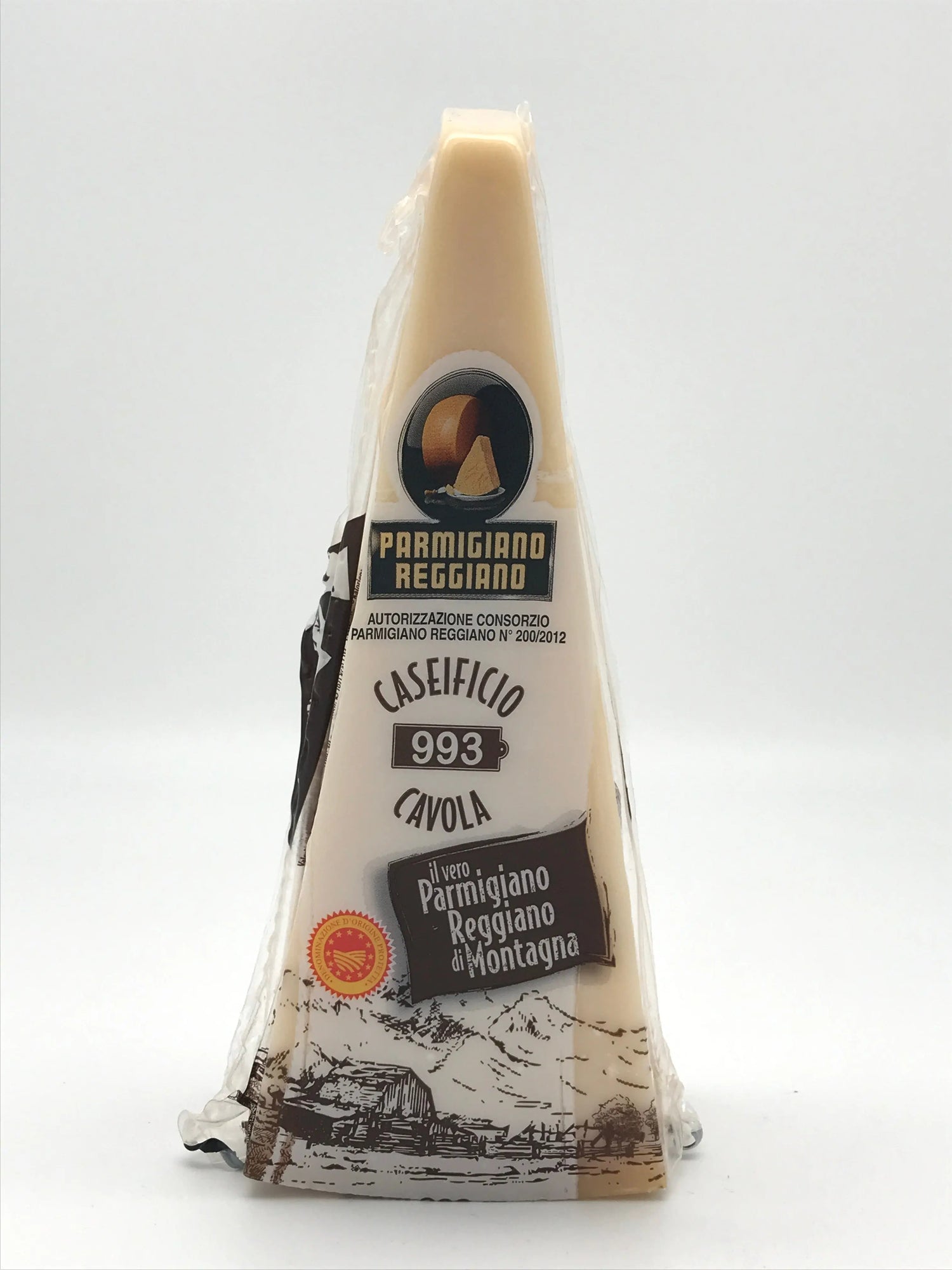 Parmigiano Reggiano DOP di Montagna, Al Giunco, ca. 0,5 kg Stück, 15 Monate Al Giunco s.s.Società Agricola