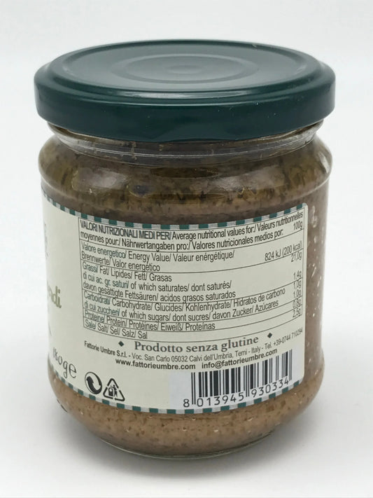 Paté di Olive verdi, 180 g Glas, Fattorie Umbre Fattorie Umbre s.r.l.
