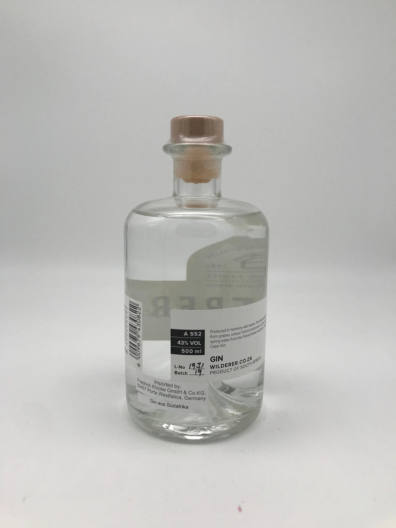 Fynbos GIN 43 % Vol. Südafrika 0,5 l Fl. Wilderer's Distillery, Paarl, SA