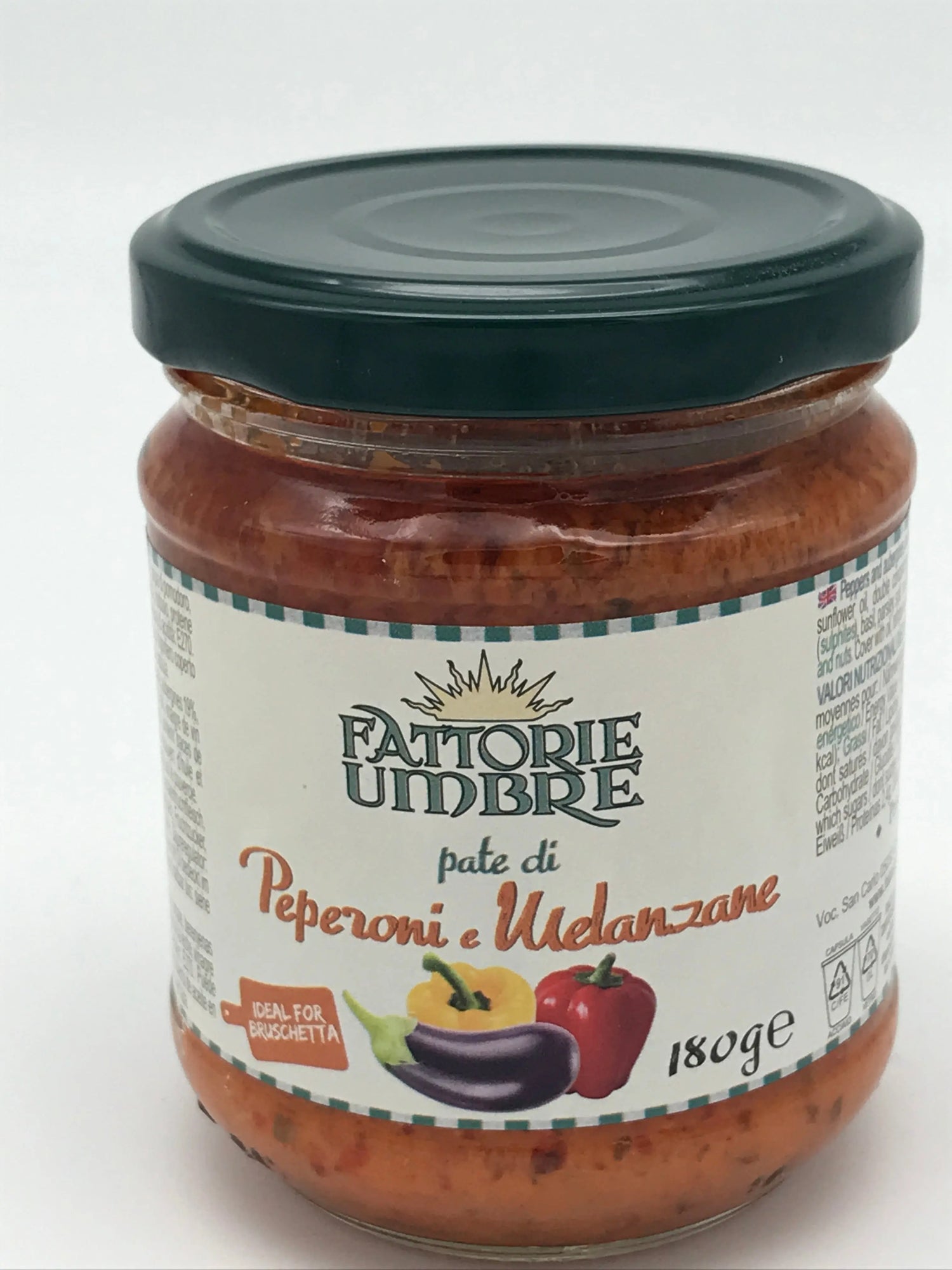 Pate di Peperoni e Melanzane Fattorie Umbre, 180 g Fattorie Umbre s.r.l.