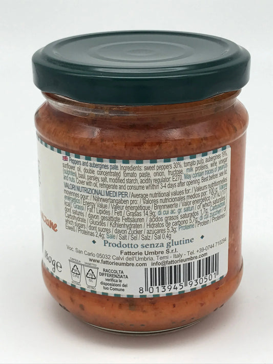 Pate di Peperoni e Melanzane Fattorie Umbre, 180 g Fattorie Umbre s.r.l.