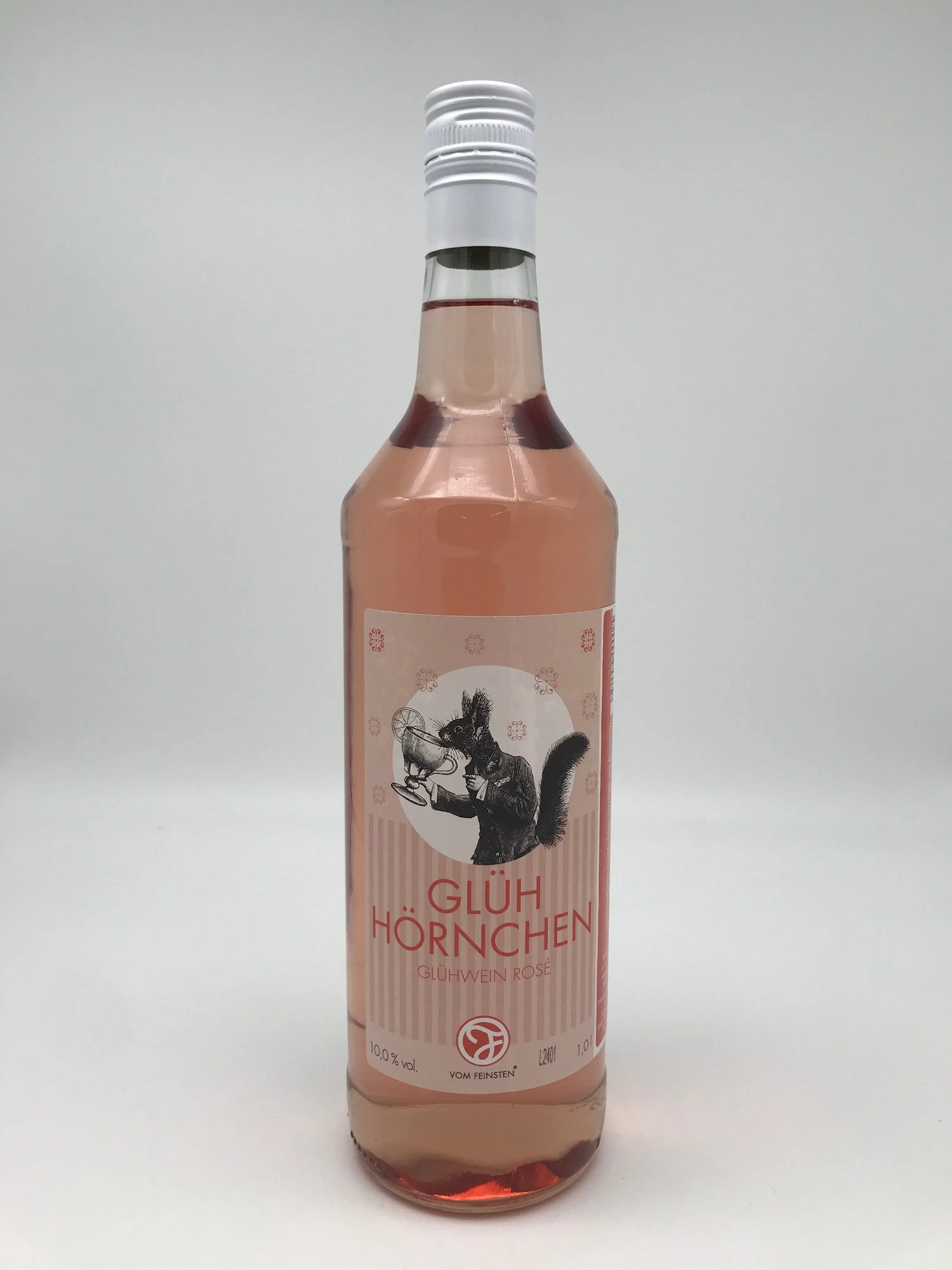 Glühhörnchen, Glühwein, rosé, Deutschland, 10,0% Vol., 1,0 l Fl. Klocke