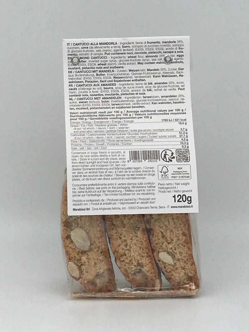 Cantucci alla Mandorla Marabissi 120g Marabissi