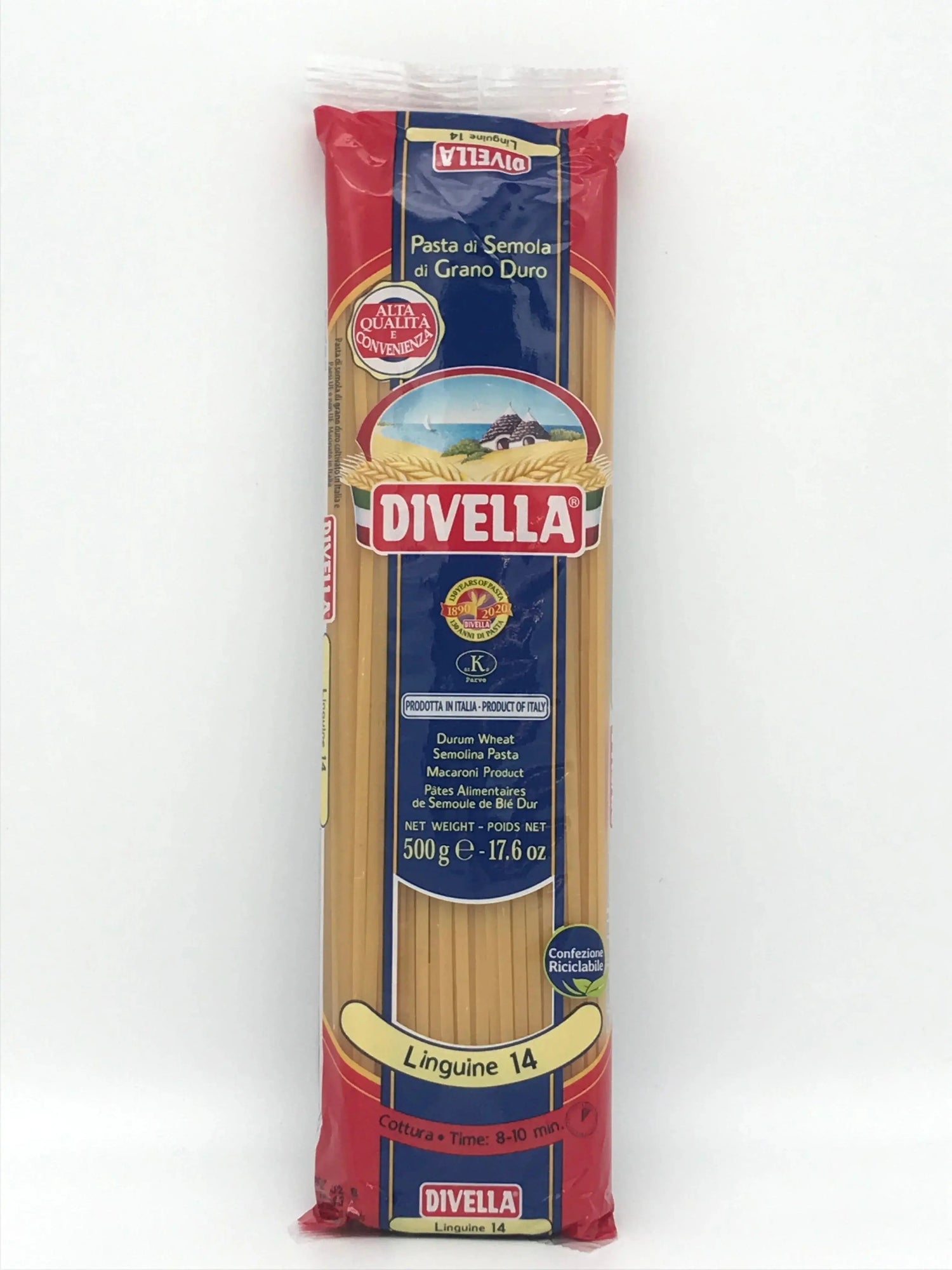 Linguine No. 14, Pasta Grana Duro, 500 g F. Divella S.p.A.