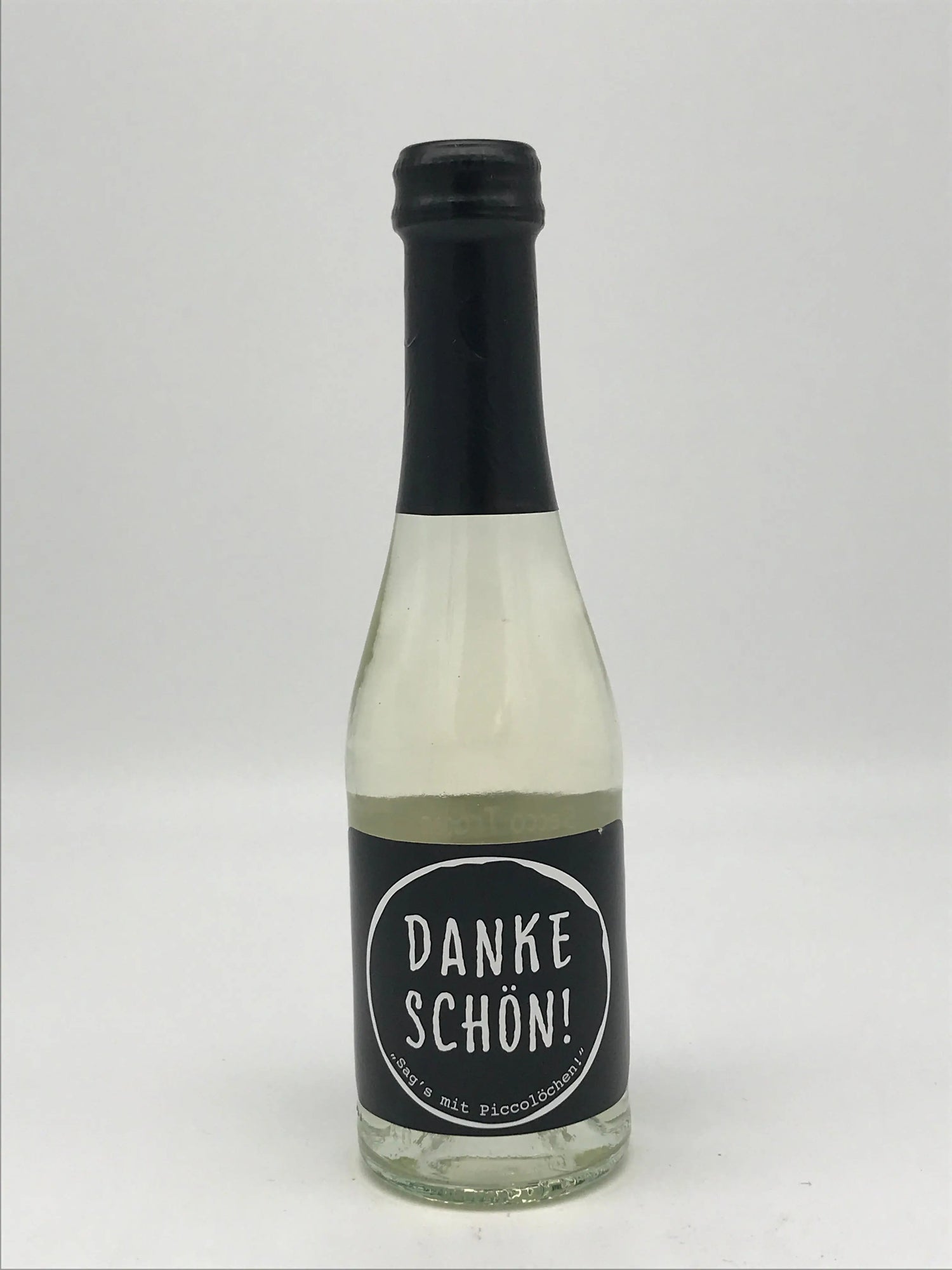 Piccolo, Qualitäts-Perlwein, trocken, Etikett "Dankeschön" 0,2 l Fl. Klocke GmbH