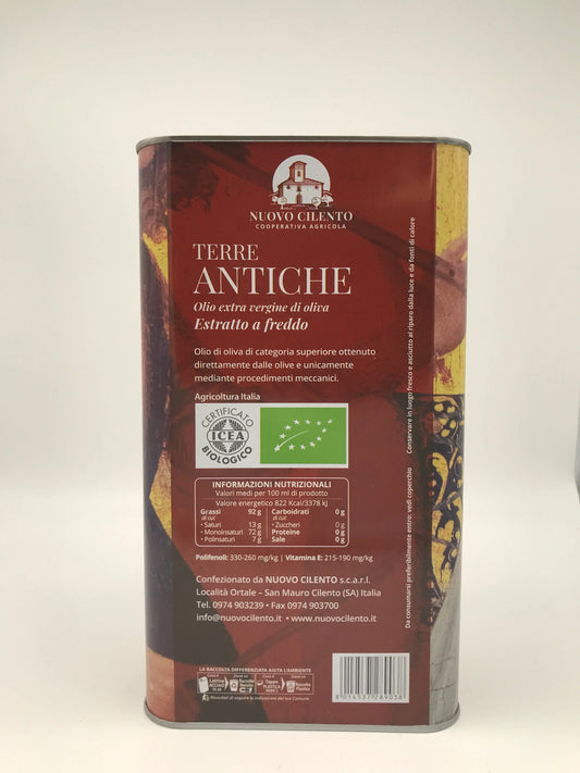 Terre Antiche – Bio natives Olivenöl extra 3 l Kanister Nuovo Cilento