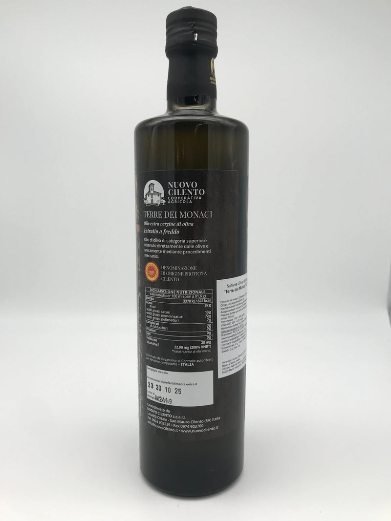 Terre dei Monaci – Natives Olivenöl extra 750 ml (DOP Cilento) Nuovo Cilento