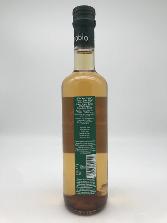 BIO Weißweinessig biologisch, 0,5l Flasche Mengazzoli