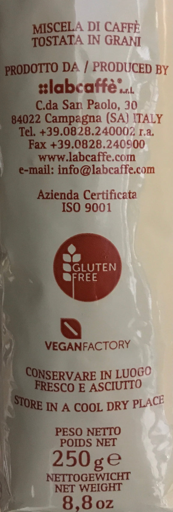 BIO Caffè Gioia – Bio Kaffeebohnen, klassische italienische Mischung – 250 g labcaffè S.r.l.
