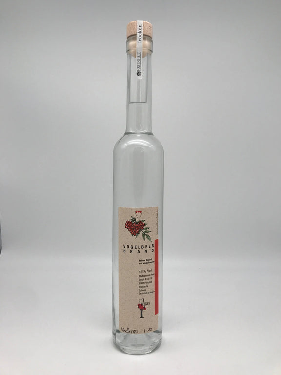 Vogelbeerbrand 43 % Vol. 0,5 l  Flasche Edelbrennerei Haas, Pretzfeld