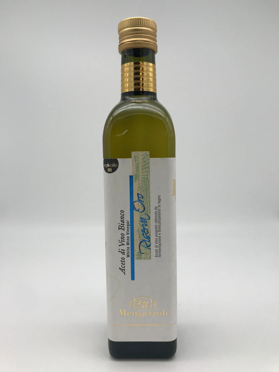 Aceto Vino bianco , 6,5 % Säure, 0,5l Flasche Mengazzoli