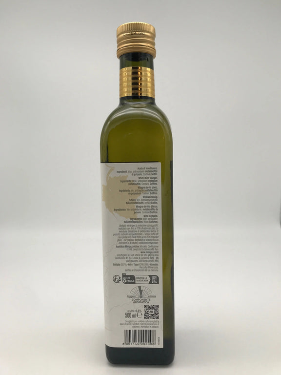 Aceto Vino bianco , 6,5 % Säure, 0,5l Flasche Mengazzoli