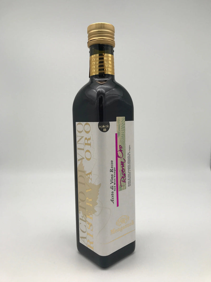 Aceto di Vino rosso, 6,5 % Säure, 0,5l Flasche Mengazzoli