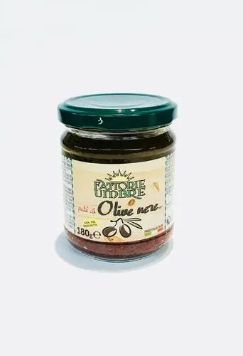 Paté di Olive nere, 180 g Glas, Fattorie Umbre Fattorie Umbre s.r.l.