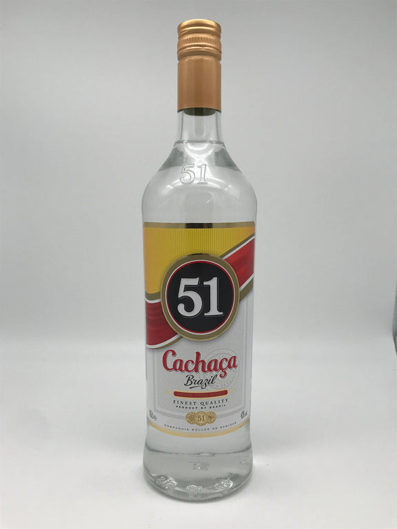 Cachaça 51, Zuckerrohrspirituose, 40% Vol., 1,0 l Fl. Companhia Müller de Bebidas
