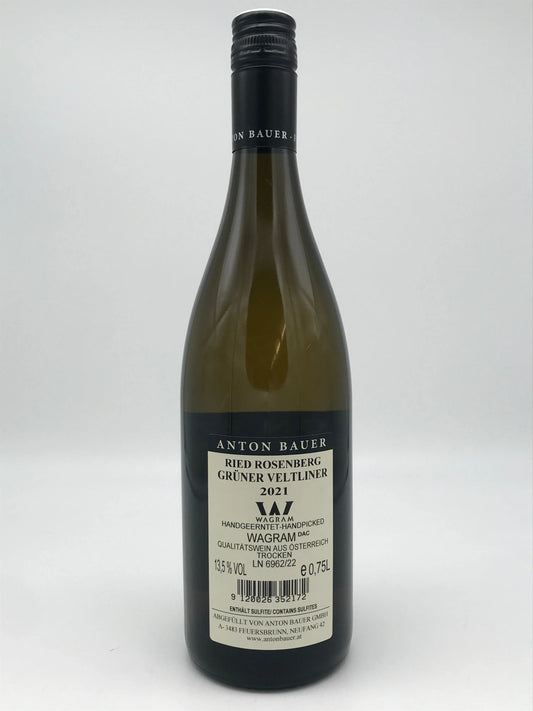 Rosenberg - Grüner Veltliner, Anton Bauer, Österreich, 0,75 l Fl. Anton Bauer