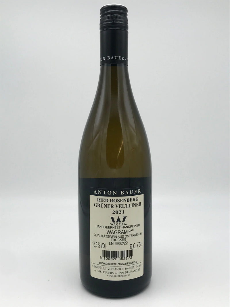 Rosenberg - Grüner Veltliner, Anton Bauer, Österreich, 0,75 l Fl. Anton Bauer