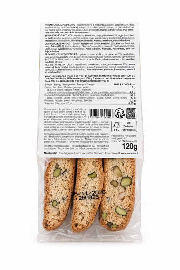 Cantucci al Pistacchio von Marabissi - 120 g Btl. Marabissi