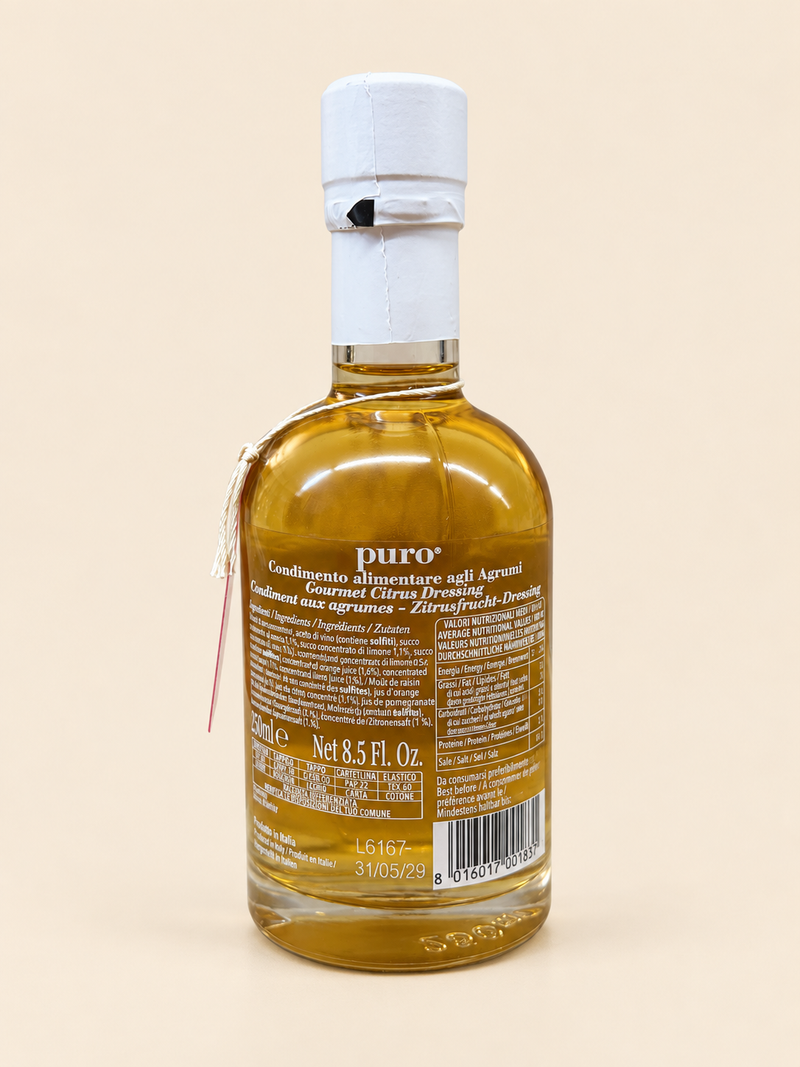 Puro Agrumi – Antico Condimento mit Zitrusfrüchten, in Barriques gereift – 250 ml Gourmedici