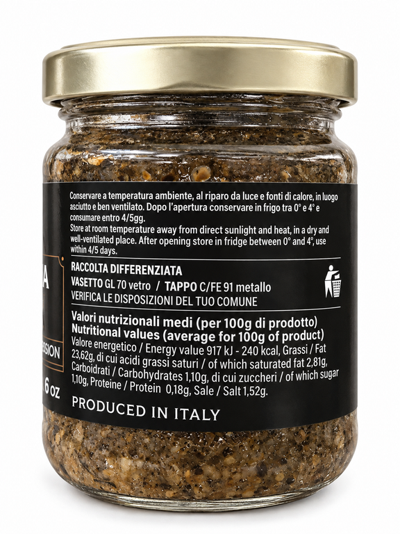 Salsa Tartufata, Tartufi & Delizie, Trüffelsauce 170 g Tartufi e Delizie s.r.l.