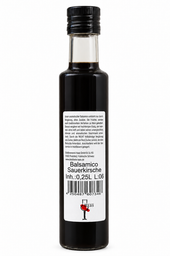Essig aus Sauerkirschen von Haas, 250 ml Edelbrennerei Haas, Pretzfeld