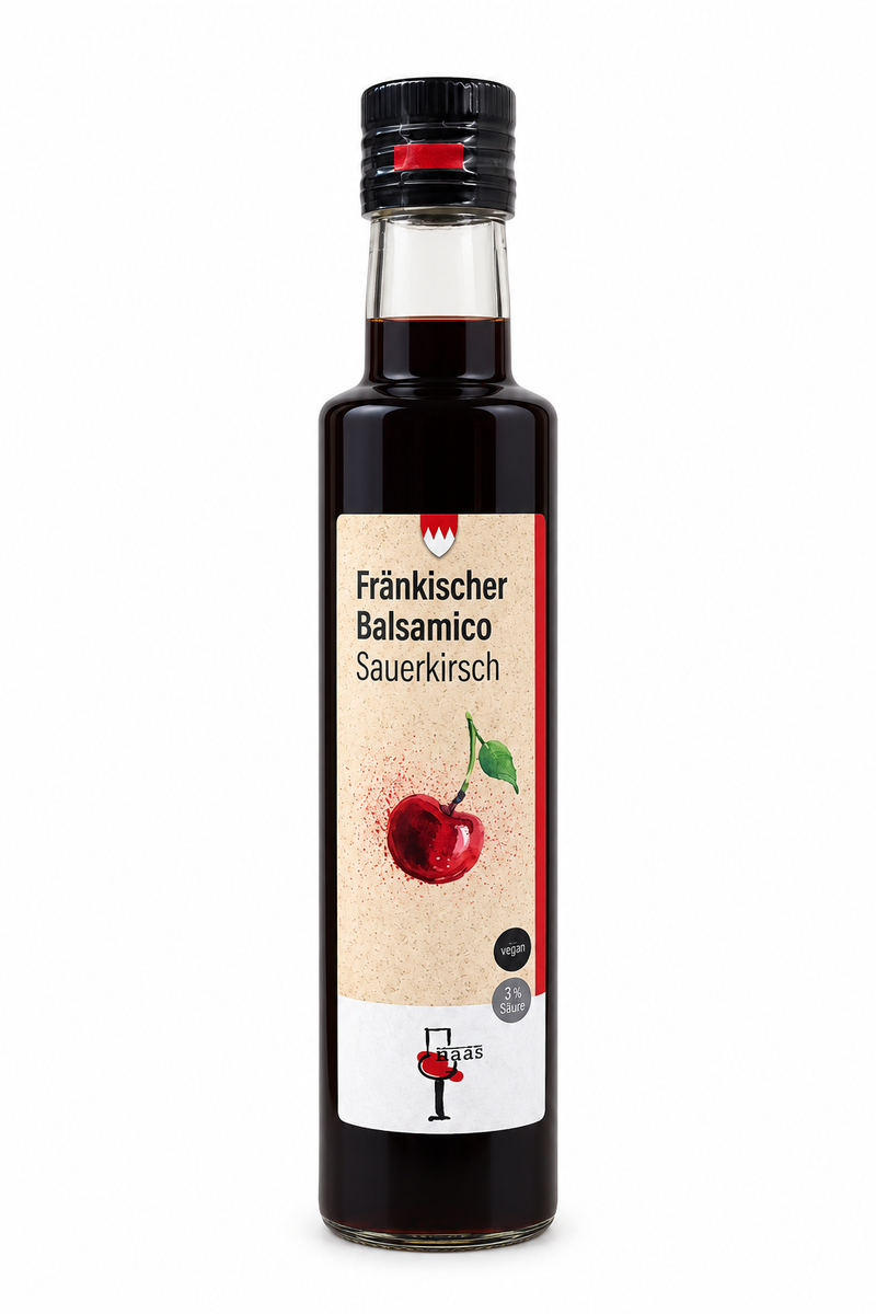Essig aus Sauerkirschen von Haas, 250 ml Edelbrennerei Haas, Pretzfeld