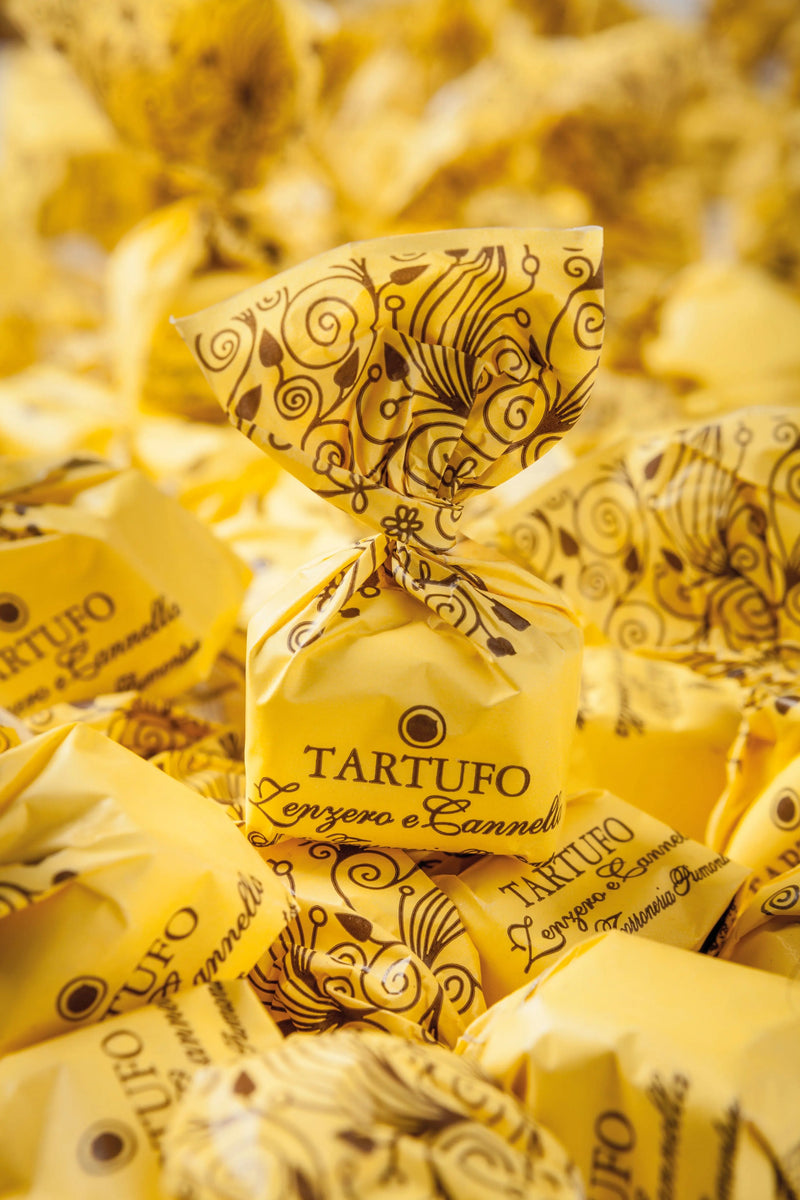 Tartufo dolce allo Zenzero e Canella, Ingwer und Zimt, 14 g einzeln verpackt Antica Torroneria Piemontese