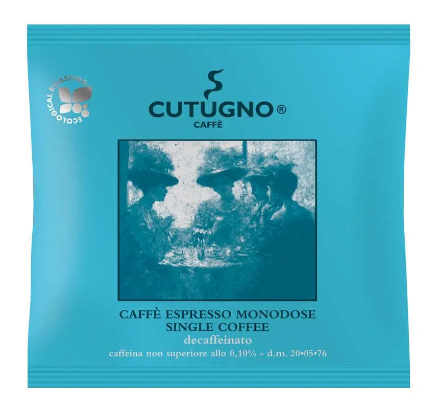 Caffè CUTUGNO Decaffeinato, Pads, 150 Stück à 7 g MHD September 2023 labcaffè S.r.l.